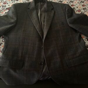 Ralph Lauren Dark Gray Plaid Blazer